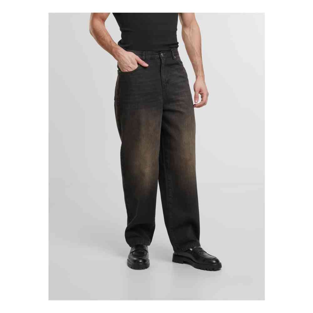 Urban Classics - 90‘s Jeans Broek rechte pijpen - Zwart